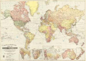 نقشه تجارت جهانی ۱۹۱۳ میلادی
