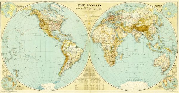 نقشه جهان ۱۹۳۵ میلادی