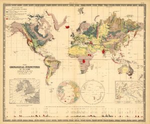 نقشه ساختار زمین شناسی ۱۸۵۶
