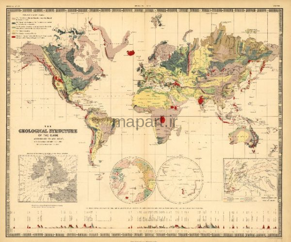 نقشه ساختار زمین شناسی ۱۸۵۶