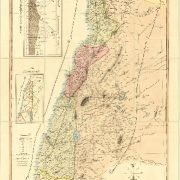 نقشه سوریه لبنان فلسطین ۱۸۸۹ میلادی