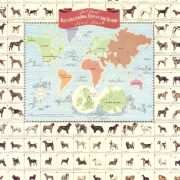 نقشه مصور نژاد سگ ها در جهان