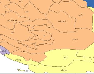 مرز محدوده شهرستان های ایران ۱۴۰۱
