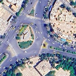 تصویر ماهواره باباکوهی و باغ تخت شیراز