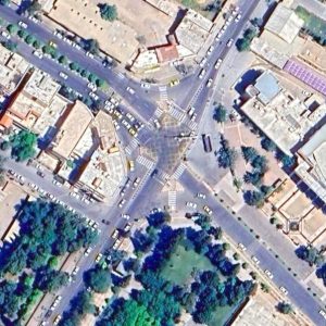 تصویر ماهواره محله حافظیه و اطلسی