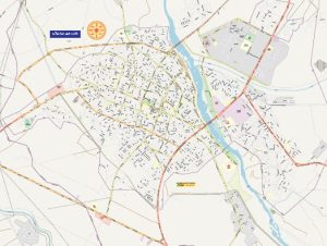 نقشه شهر میاندوآب