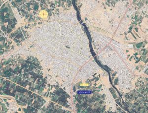 شهر میاندوآب با تصویر ماهواره