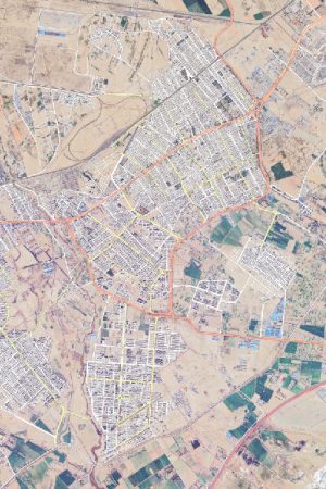 نقشه اسلام شهر تهران با تصویر ماهواره