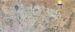 نقشه شهر تجریش با تصویر ماهواره