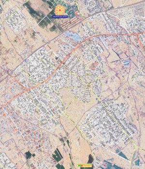نقشه شهر صالحیه و گلستان تهران