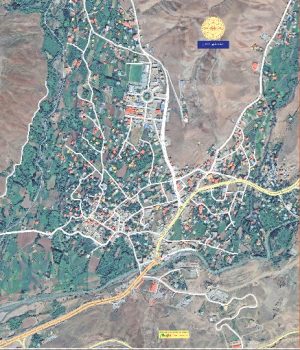 نقشه شهر طالقان با تصویر ماهواره