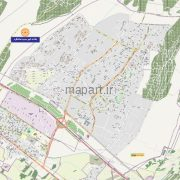 نقشه شهر مهستان