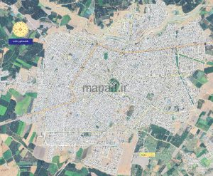 نقشه شهر نقده با تصویر ماهواره