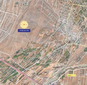 شهر کوهسار با تصویر ماهواره