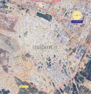 نقشه شهر قدس با تصویر ماهواره