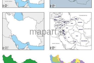 مجموعه نقشه وکتور ایران