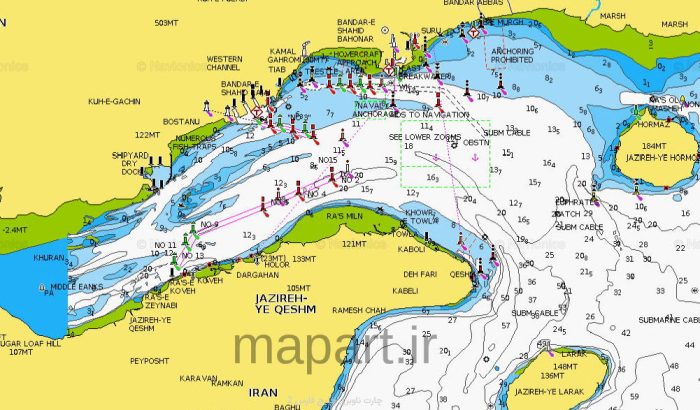 Persian Gulf Navionic maps