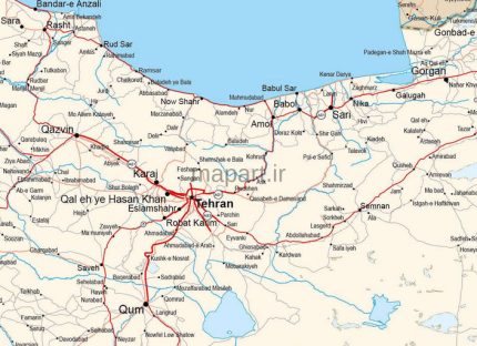 iran vector map english