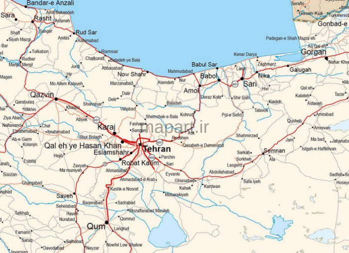 iran vector map english