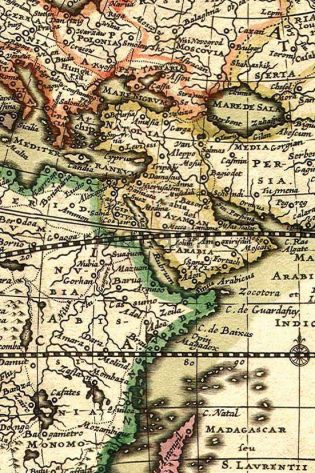 world map 1689