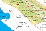 نقشه تقسیمات شهرستان مهر - تصویر 2