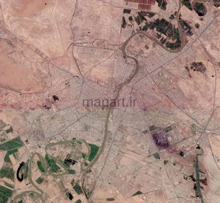 تصویر ماهواره شهر اهواز