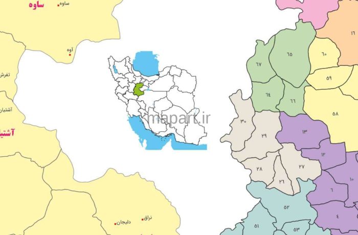 تقسیمات استان مرکزی