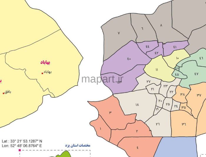 تقسیمات کشوری استان یزد - تصویر 2