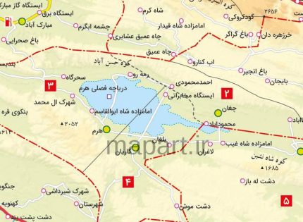 جدیدترین نقشه استان فارس مقیاس ۵۰۰۰۰۰