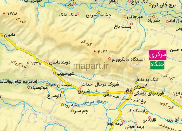 نقشه شهرستان جهرم - تصویر 2