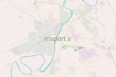 نقشه gis شهر اهواز