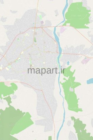نقشه gis شهر ساری