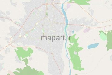 نقشه gis شهر ساری