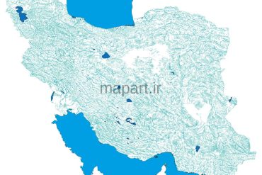 شیپ فایل آبهای ایران