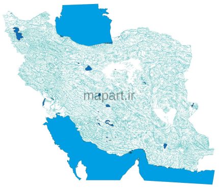 شیپ فایل آبهای ایران