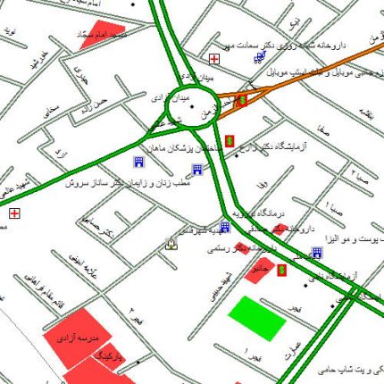 فایل رقومی معابر شهر قدس در استان تهران