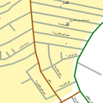 فایل رقومی معابر شهر گلسار البرز
