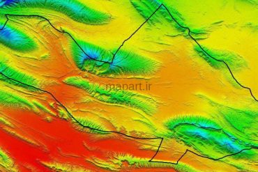 مدل رقومی ارتفاعی جهرم
