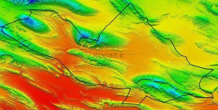 مدل رقومی ارتفاعی جهرم