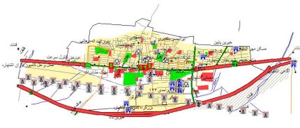 نقشه gis شهر اشتهارد