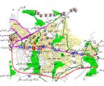 نقشه gis شهر بومهن