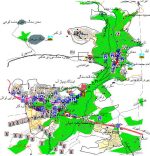 نقشه gis شهر دماوند