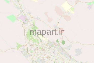 نقشه gis شهر شیراز