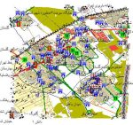نقشه gis شهر صالحیه و گلستان