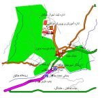 نقشه gis شهر طالقان