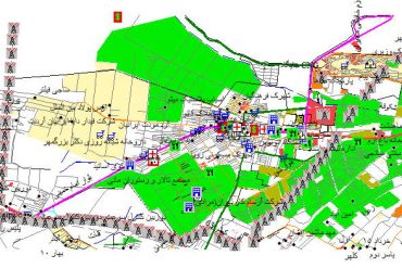 نقشه gis شهر ماهدشت