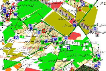 نقشه gis شهر مشکین دشت
