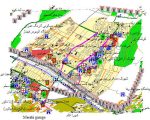 نقشه gis شهر مهستان