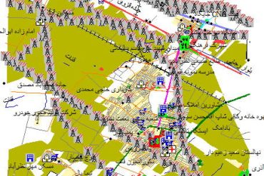 نقشه gis شهر نظرآباد