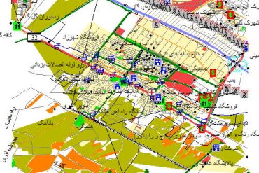 نقشه gis شهر هشتگرد